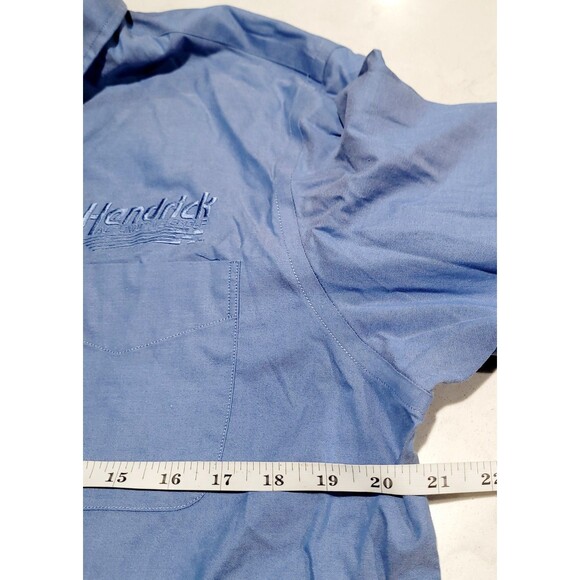 Team Hendrick Collection By Oobe Men's 16 1/2 34/35 L/S Blue Employee Tech Shirt - Picture 3 of 12